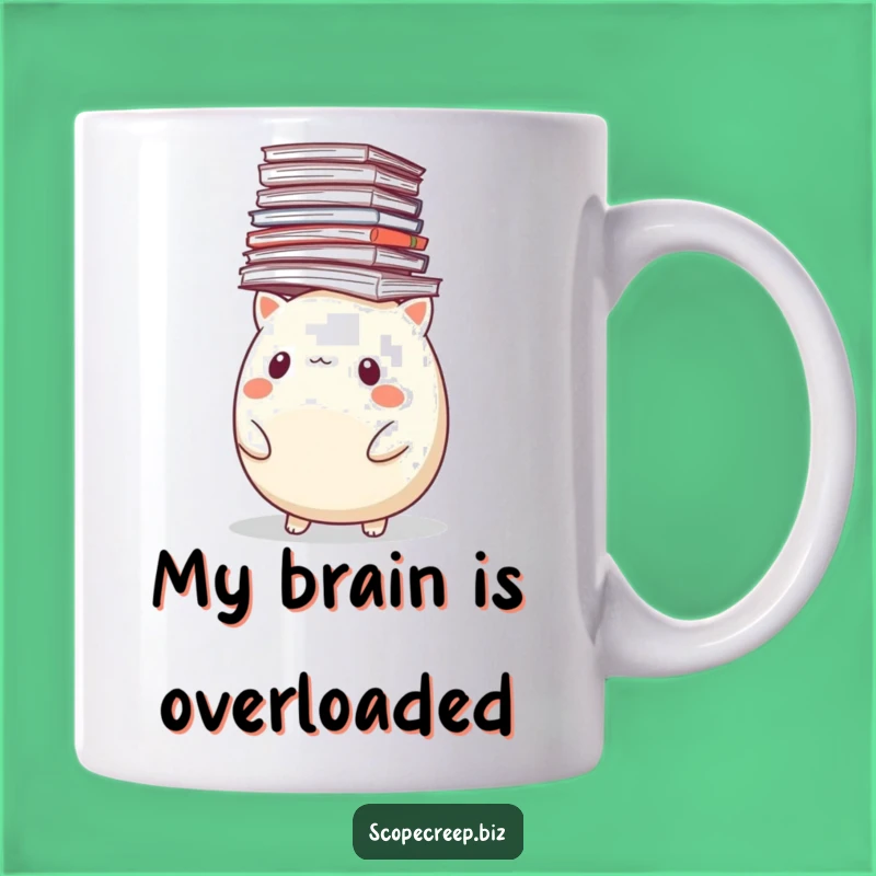 Funny Round Animal Paper Pile Mug: The Perfect Hilarious Gift for Busy Bees