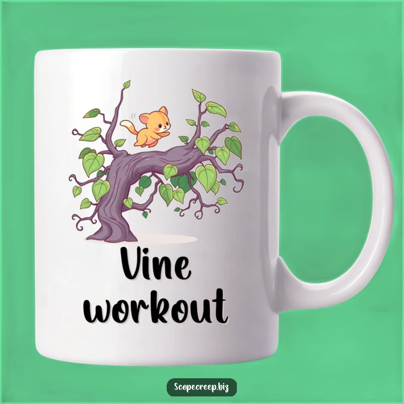 Funny Energetic Animal Mug: Overcoming Chaos with Humor Gift