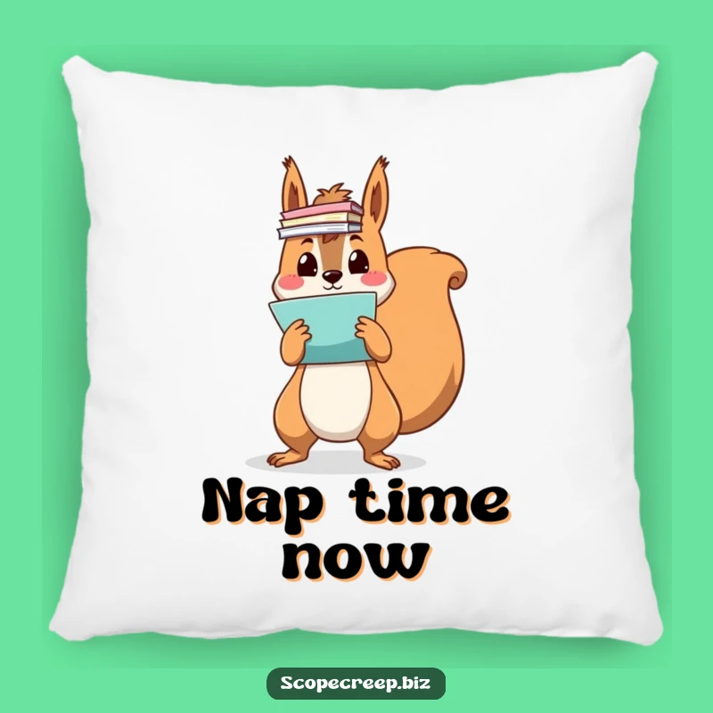 Funny Squirrel Paper Pillow: Comfy & Hilarious Accent for Your Couch