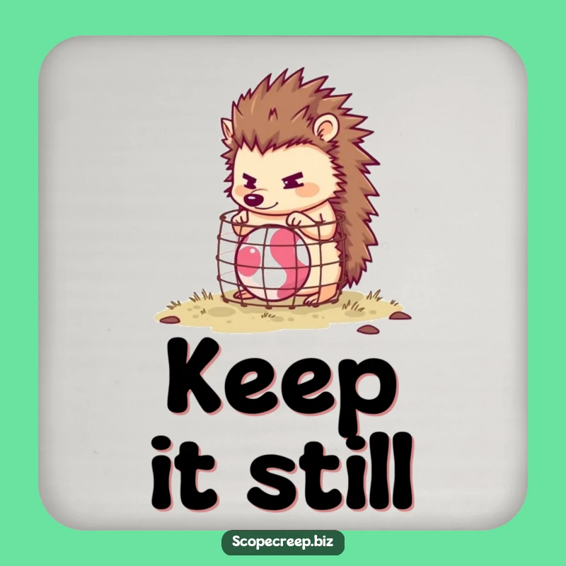 Funny Hedgehog Project Coaster: Hilarious Protection for Your Surfaces