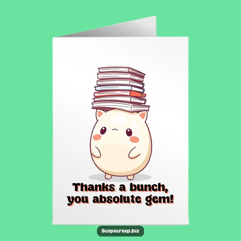 Free Printable Thank You Card: Paper Chaos Animal - Goofy Downloadable Gratitude