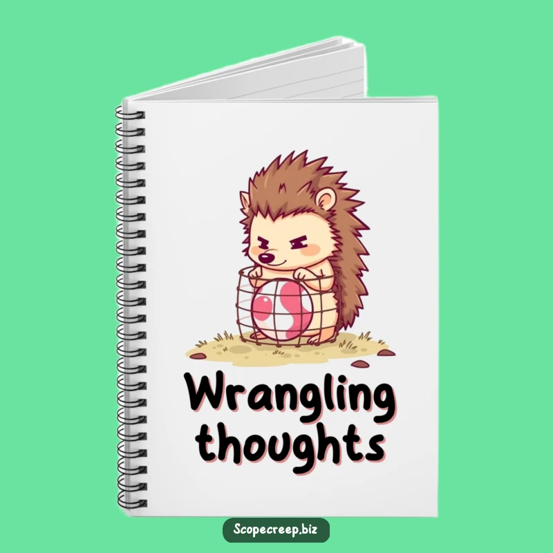 Funny Hedgehog Project Notebook: Hilarious Journal for Ambitious Plans