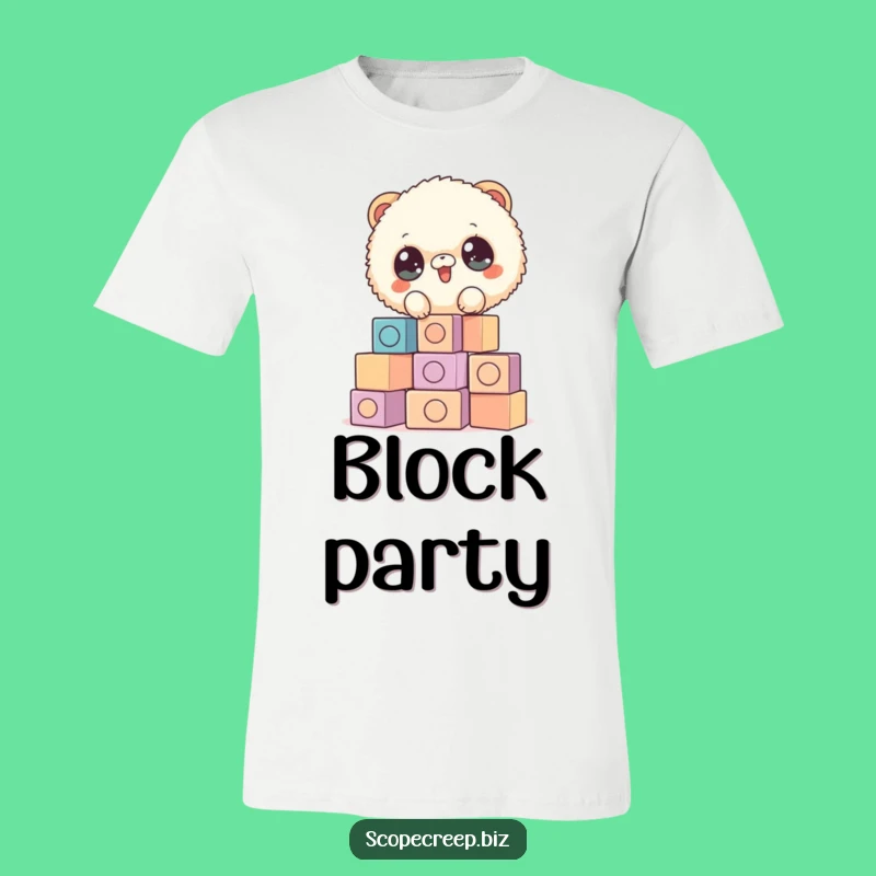 Funny Fluffy Animal T-Shirt: Playful Stacking Adventure Apparel