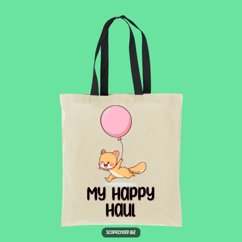 Funny Animal Balloon Chase Tote Bag: Chic & Hilarious Gift for Everyday Adventures